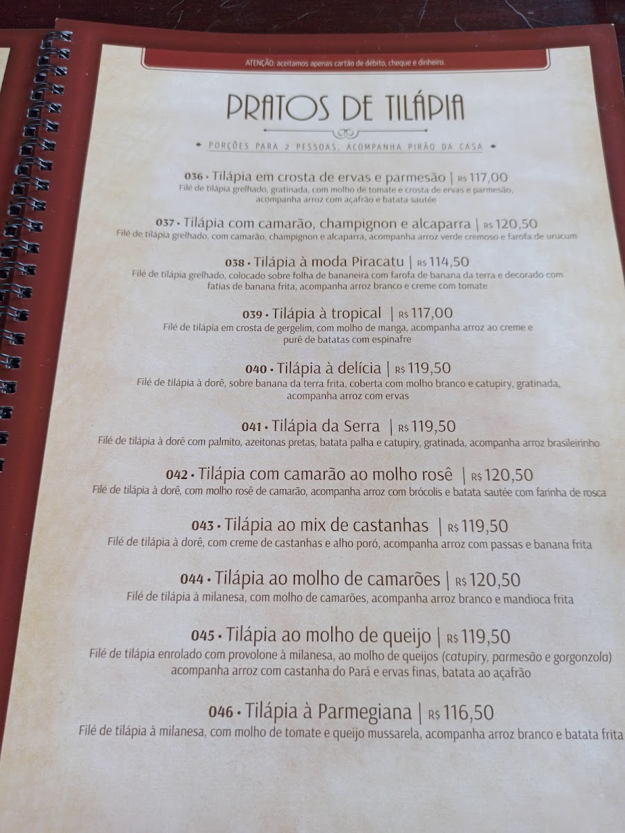 Menu Pesqueiro E Restaurante Piracatu-10