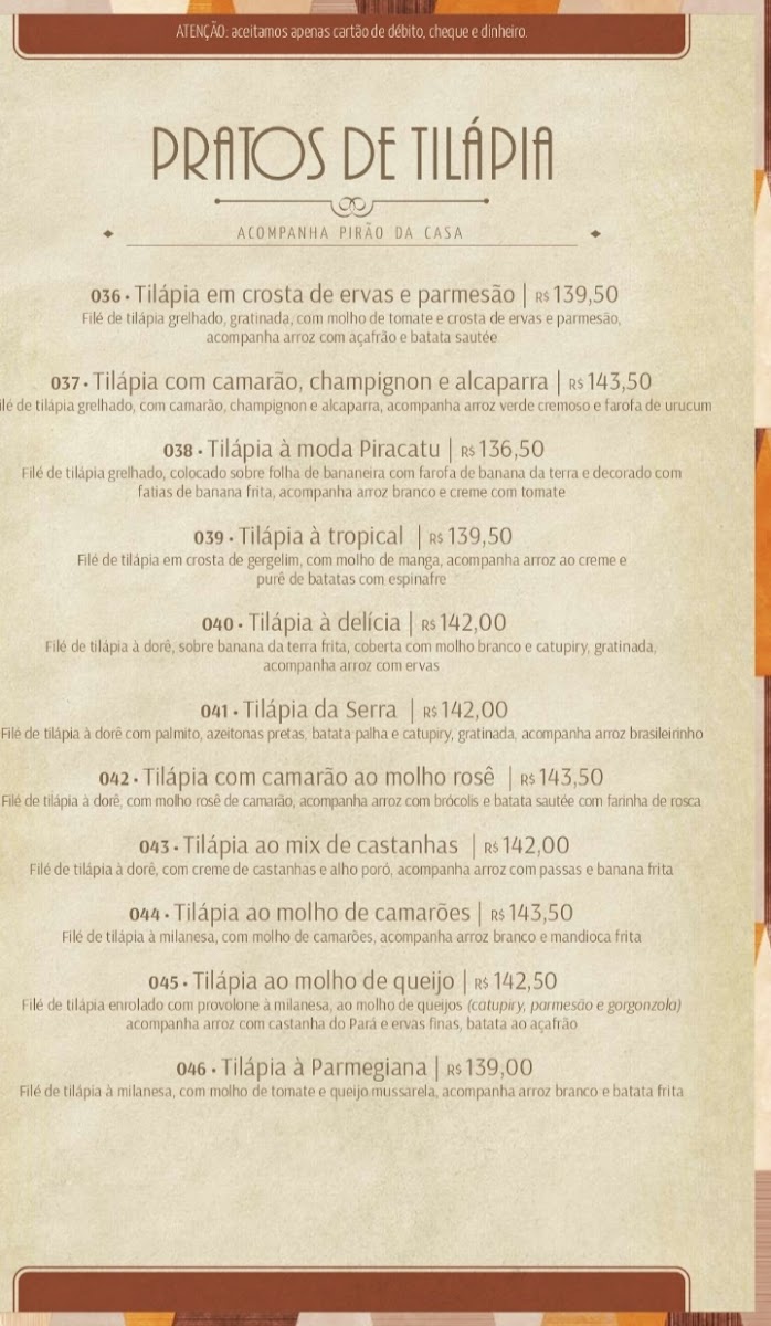 Menu Pesqueiro E Restaurante Piracatu-9